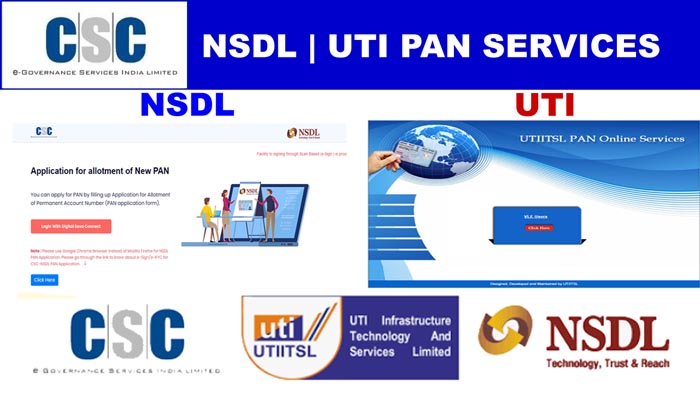 Apply for Pan Card - CSC PAN NSDL and UTI